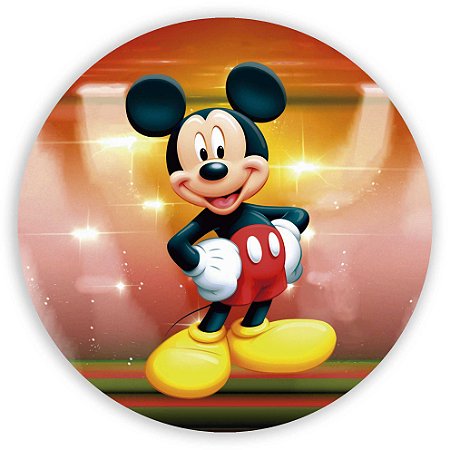 Capa Painel Redondo Sublimado - Mickey