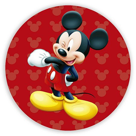 Capa Painel Redondo Sublimado - Mickey