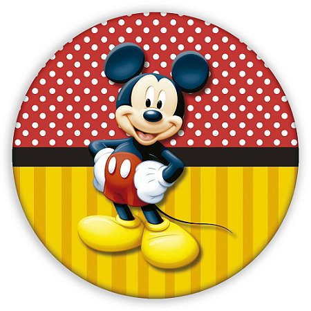 Capa Painel Redondo Sublimado - Mickey