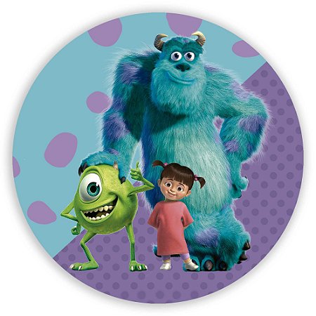 Capa Painel Redondo Sublimado - Monstros SA