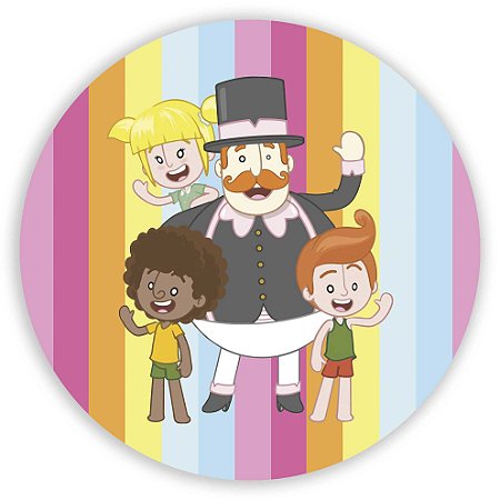 Capa Painel Redondo Sublimado - Mundo Bita