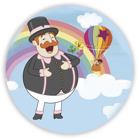 Capa Painel Redondo Sublimado - Mundo Bita