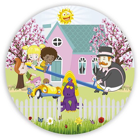 Capa Painel Redondo Sublimado - Mundo Bita