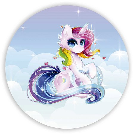 Capa Painel Redondo Sublimado - My Little Poney