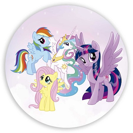 Capa Painel Redondo Sublimado - My Little Poney