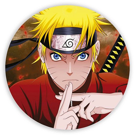 Capa Painel Redondo Sublimado - Naruto