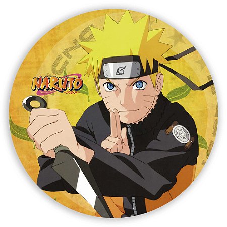 Capa Painel Redondo Sublimado - Naruto