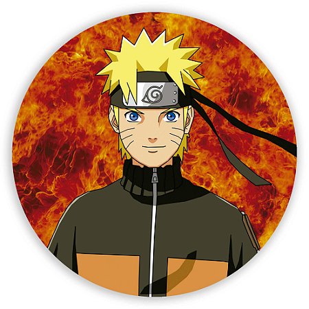 Capa Painel Redondo Sublimado - Naruto