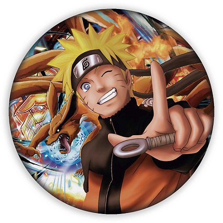 Capa Painel Redondo Sublimado - Naruto
