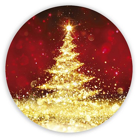 Capa Painel Redondo Sublimado - Natal
