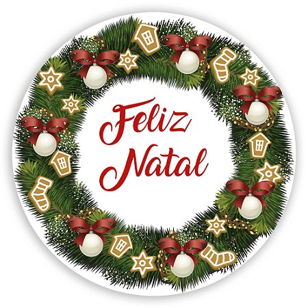 Capa Painel Redondo Sublimado - Natal