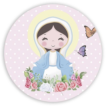 Capa Painel Redondo Sublimado - Nossa Senhora