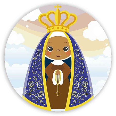 Capa Painel Redondo Sublimado - Nossa Senhora