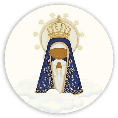 Capa Painel Redondo Sublimado - Nossa Senhora