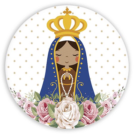 Capa Painel Redondo Sublimado - Nossa Senhora