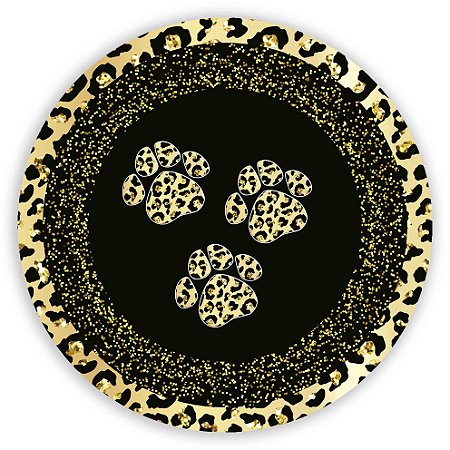 Painel Redondo - Oncinha - Sublimado 3D