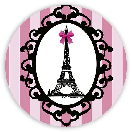 Capa Painel Redondo Sublimado - Paris