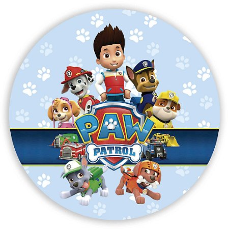 Capa Painel Redondo Sublimado - Patrulha Canina