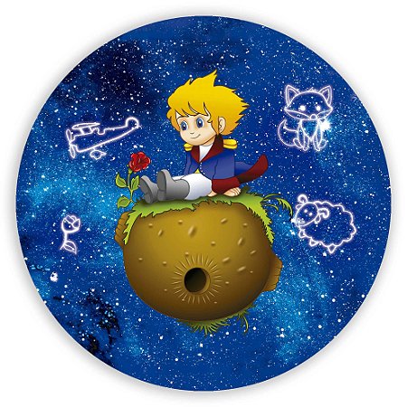 Capa Painel Redondo Sublimado - Pequeno Principe