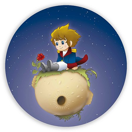 Capa Painel Redondo Sublimado - Pequeno Principe