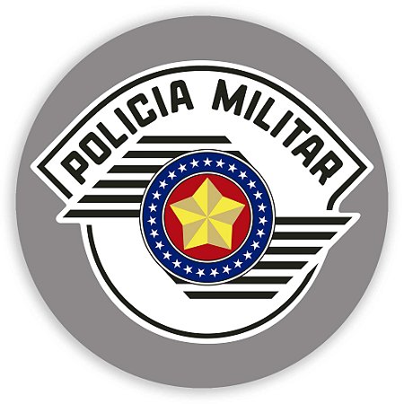 Capa Painel Redondo Sublimado - Policia
