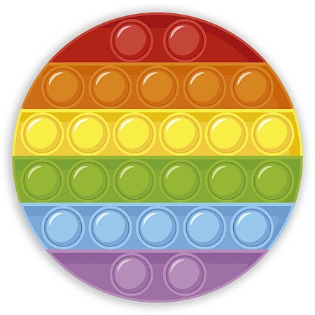 Capa Painel Redondo Sublimado - Pop It