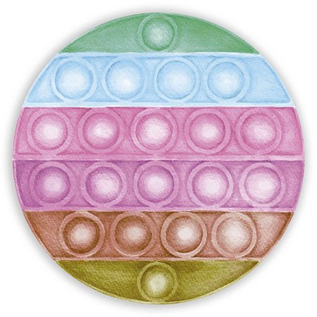 Capa Painel Redondo Sublimado - Pop It