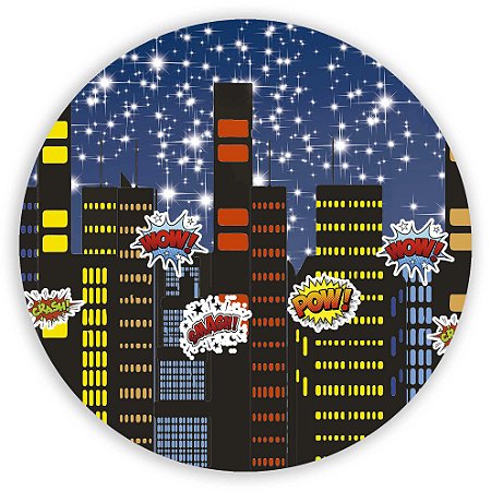 Capa Painel Redondo Sublimado - Predios