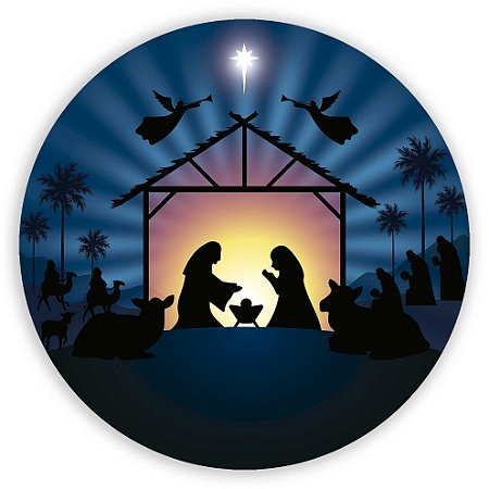Capa Painel Redondo Sublimado - Presepio