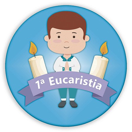 Capa Painel Redondo Sublimado - Primeira Eucaristia