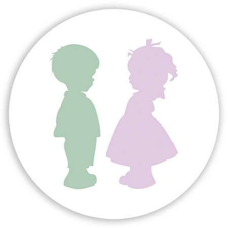 Painel Redondo -  Revelação Silhueta - Sublimado 3D