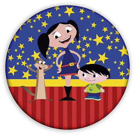 Capa Painel Redondo Sublimado - Show de Luna