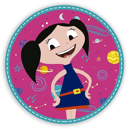 Capa Painel Redondo Sublimado - Show de Luna