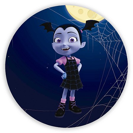 Capa Painel Redondo Sublimado - Vampirina