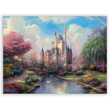 Capa Painel Retangular Sublimado - Castelo