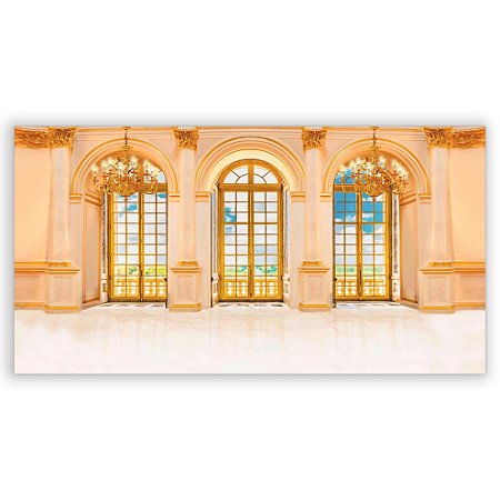 Capa Painel Retangular Sublimado - Fachada Castelo