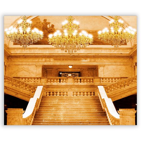 Capa Painel Retangular Sublimado - Escadaria Castelo