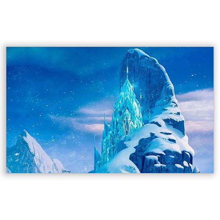 Capa Painel Retangular Sublimado - Castelo Frozen