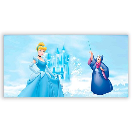Capa Painel Retangular Sublimado - Cinderela