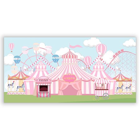Capa Painel Retangular Sublimado - Circo