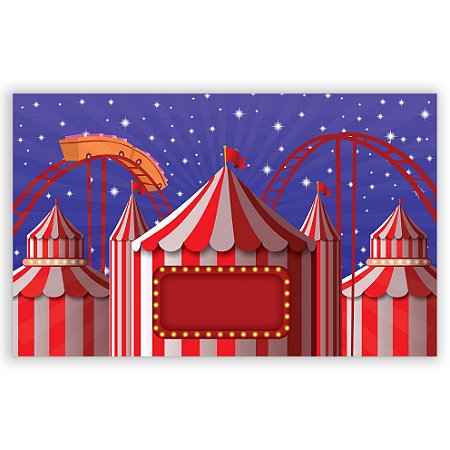 Capa Painel Retangular Sublimado - Circo