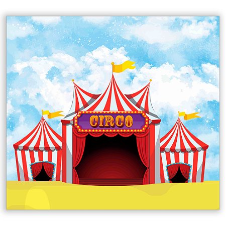Capa Painel Retangular Sublimado - Circo