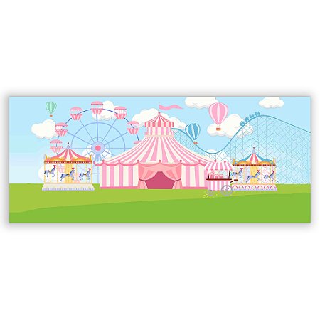 Capa Painel Retangular Sublimado - Circo