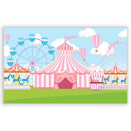 Capa Painel Retangular Sublimado - Circo