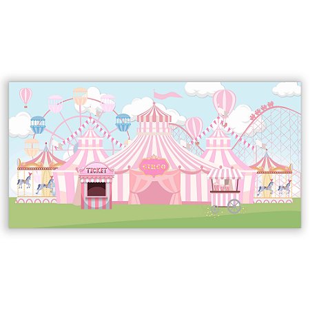 Capa Painel Retangular Sublimado - Circo