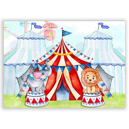 Capa Painel Retangular Sublimado - Circo