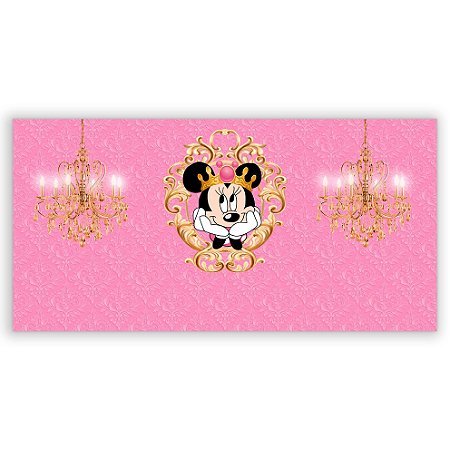 Capa Painel Retangular Sublimado - Minnie Rosa