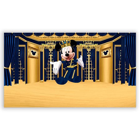 Capa Painel Retangular Sublimado - Mickey Realeza