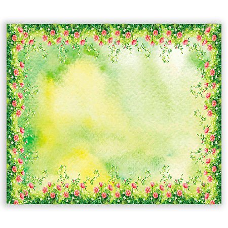 Capa Painel Retangular Sublimado - Floral