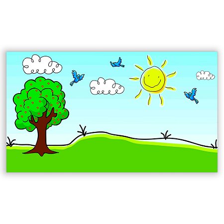 Capa Painel Retangular Sublimado - Jardim